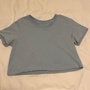 Urban Outfitters Blue Cropped Tee size s